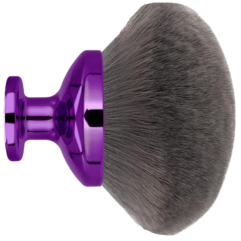 Extra Large Body Makeup Brush For Self Tanner Leg Makeup Bronzer Blend90 mm Wideheaded Kabuki Brush Provides More Even Pretty Application Sunscreen Face Back Makeup Brush WetDry Use Purple